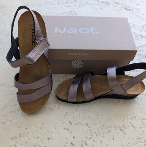 Naot Kayla Copper Radiant Leather Strappy Sandal